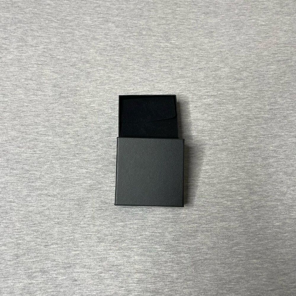 Macy’s Solid Black 3.5” x 3.5” Jewelry Gift Box